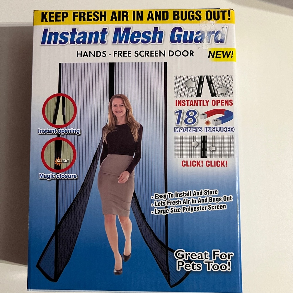 Mesh guard for door